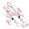 Y2K Phone Charm Bow Heart Star Keychain Pendant Kawaii Bag Goth Chain Cute Accessory