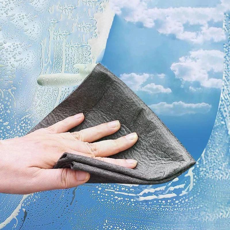 10pcs/set Thickened Cleaning Cloth No Trace No Watermark Reusable Microfiber Rag Quickly Clean Towels Scouring Pad