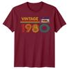 Vintage 1980 Cassette Tape 46th Birthday Gift Unisexs T Shirt