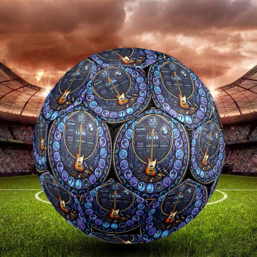 Music Nature Harmony Round Football Size 5 Adult Ball Suitable for Training Matches and Outdoor Team.