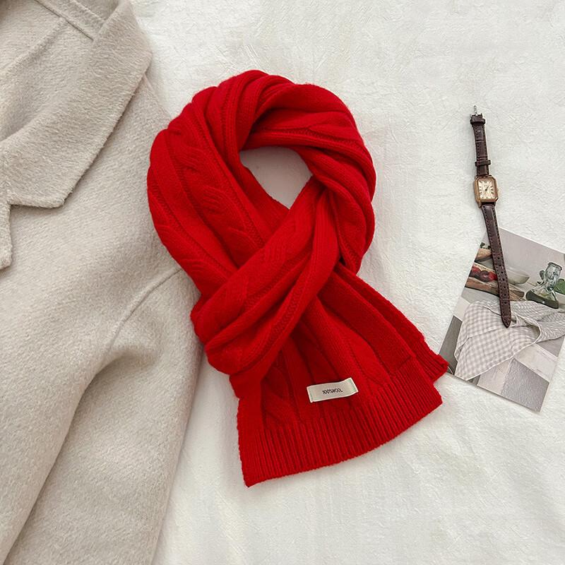 Women s Graphene Heated Cable Knit Winter Scarf