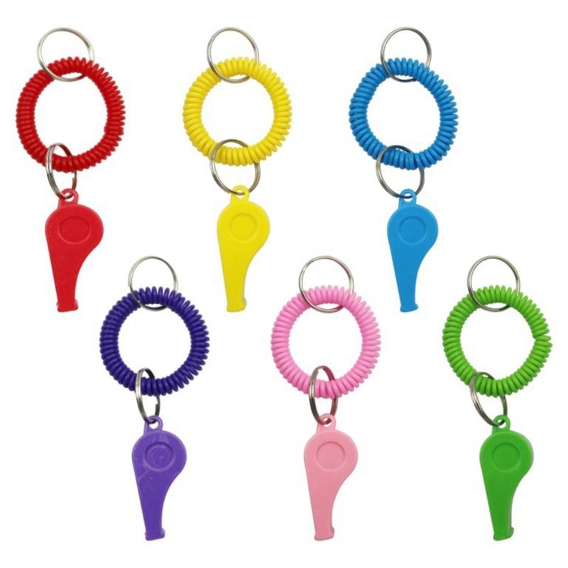 12pcs Colorful Sports Whistle Loud Noise Plastic Referee Tool Easyly Carry for Coaches Groups
