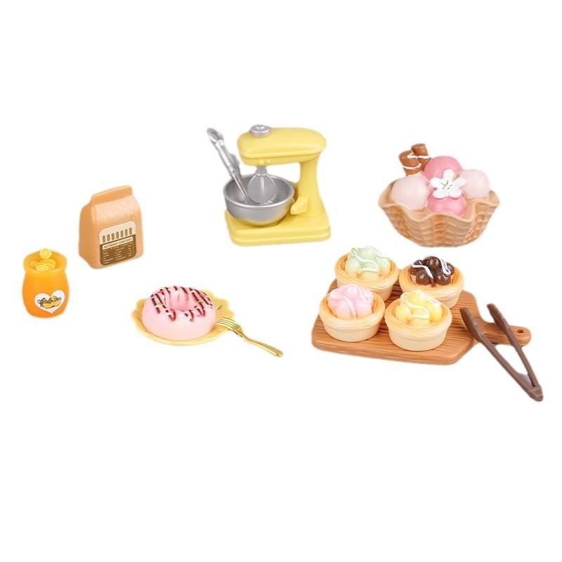 Doll House Mini Blender Simulation Egg Beater Baking Props Play House Food Game Kitchen Cooking Model Ornament