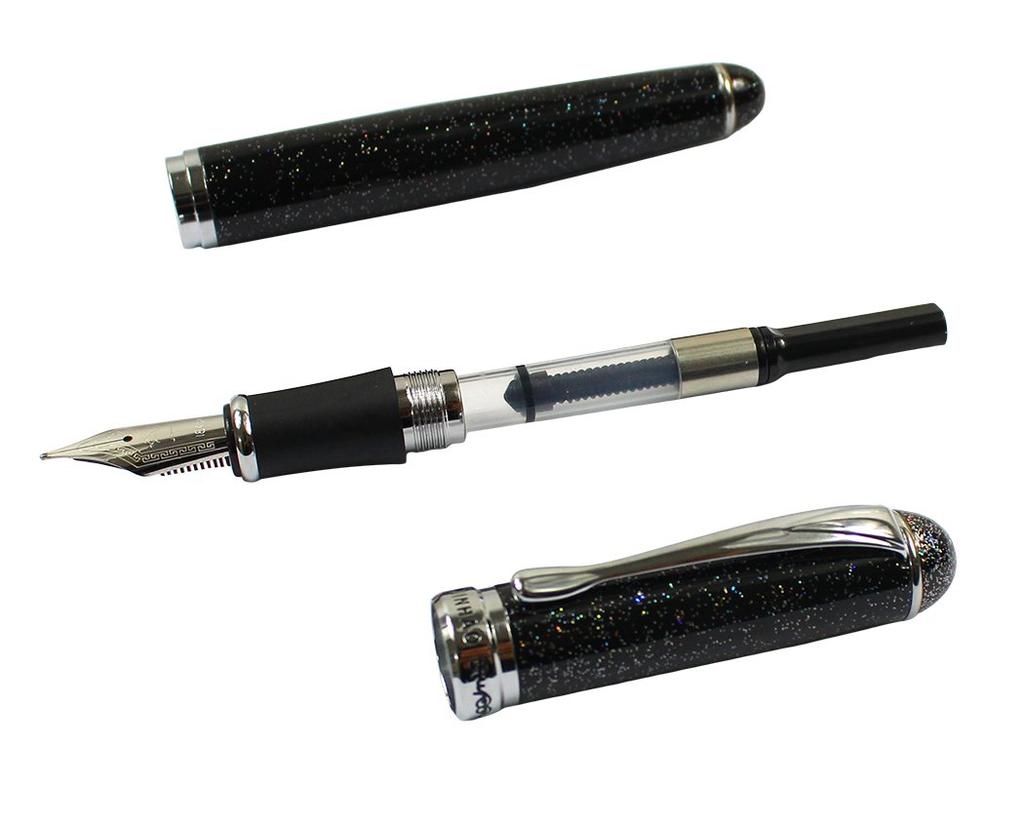 Gullor Advanced Jinhao Medium Fountain Pen X750 Black with Night Sky Pattern