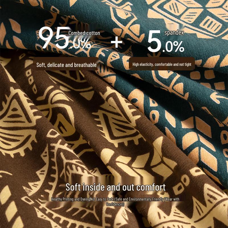 FitonTon Calzoncillos Bóxer Antibacterianos de Algodón Puro para Hombre Paquete de 3