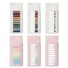 Morandi Color Index Sticky Notes: Writable Plastic Loose-Leaf Indicator Stickers