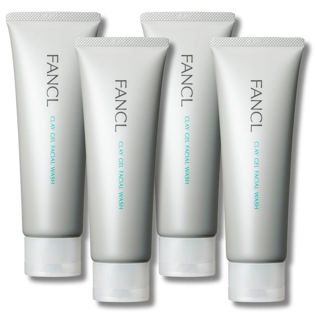 Gel nettoyant visage FANCL 120 g x 4 bouteilles 240 nettoyant visage gel nettoyant visage gel nettoyant visage pack de boue (environ. fois) sans additif (kératine