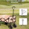 Portable Folding Cart for Camping & Shopping with 7-Inch Wheels