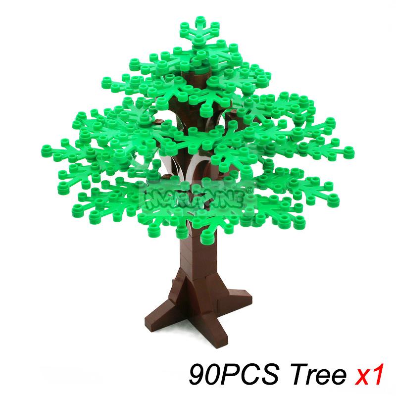 

MARUMINE 90 шт. Строительные кирпичики Наборы деревьев Конструкция MOC Блоки Растение Природный Городской уличный вид Парк Джунгли Рождественские игрушки для детей