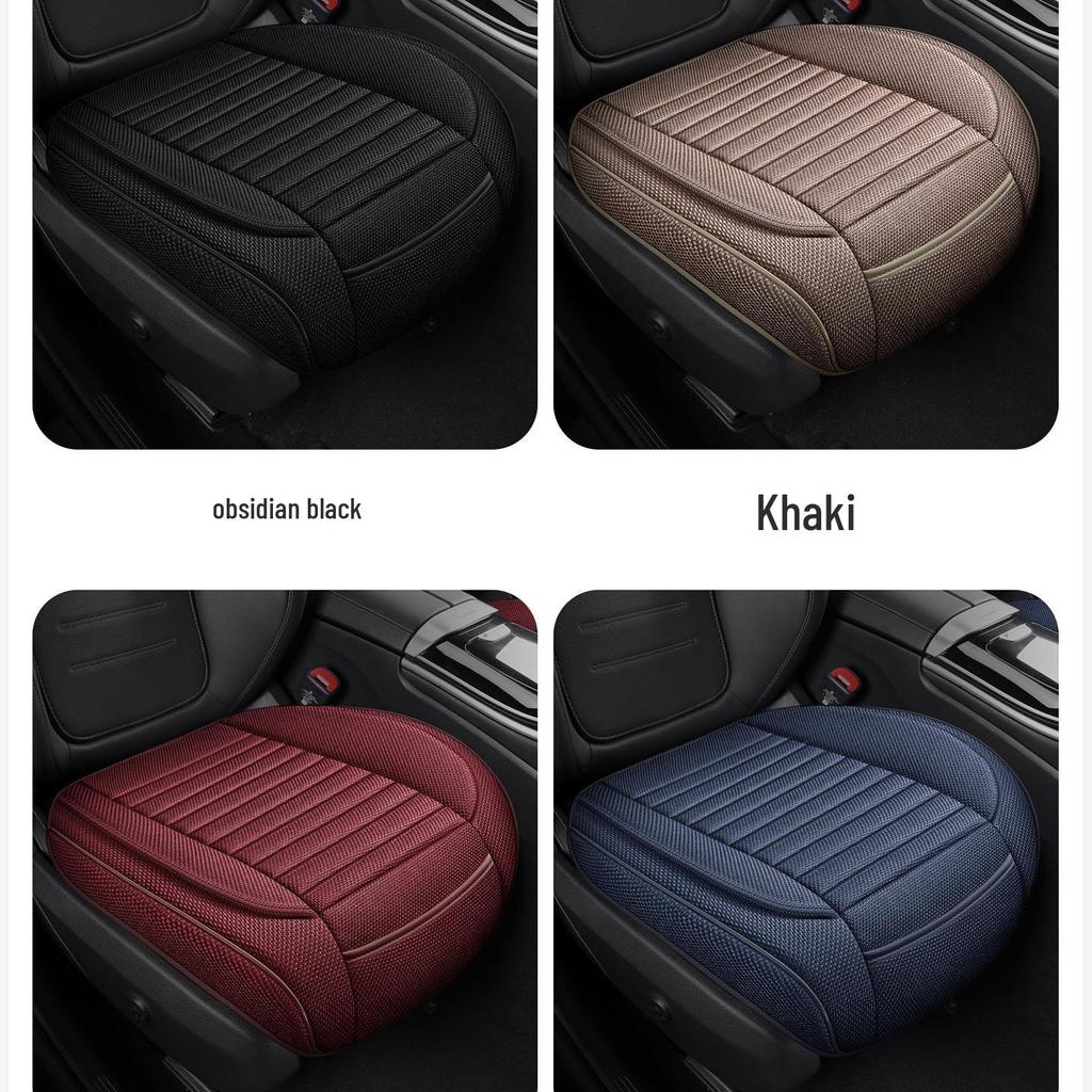 All-Season Cotton & Linen Car Seat Cushion for Sedans, SUVs, Off-Road Vehicles & Trucks - Model YM3