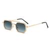 Fashion Metal Frame Polygonal Sunglasses Women Men Vintage Double-bridge Punk Sun Glasses Driving Goggles Retro UV400 Shades