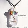 Natural Crystal Tree Of Life Pendant With Handmade Design For Jewelry Enthusiasts