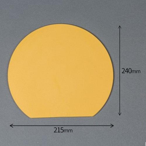 D-shaped elastomer cutting board, made in Japan, dishwasher safe, thin, lightweight, small, compact, antibacterial, heat-resistant, and sterilizable w