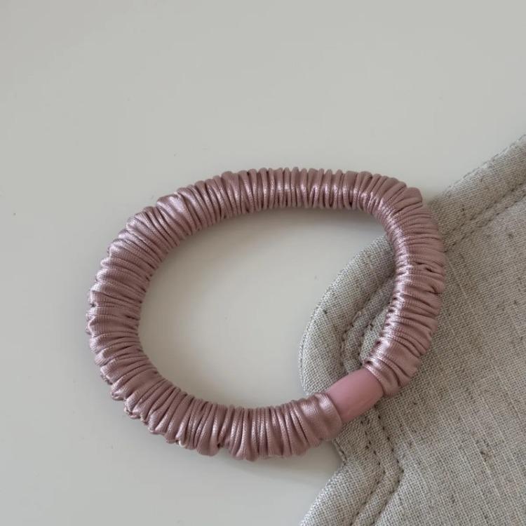 Korean Basic Simple Elastic Ice Silk Large Intestine Hair Band Solid Color Headrope Girls Women Hair Accessories