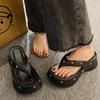 Fashion Women's Flip-flops 2025Summer Thick-soled Sandals Lightweight EVA Slippers Outdoor Platform Sandals for Women Casual Beach Slies