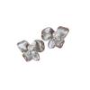 Inspiration design frosted diamonds inlaid pearl butterfly flower earings stud exquisite earrings for women party jewelry gifts