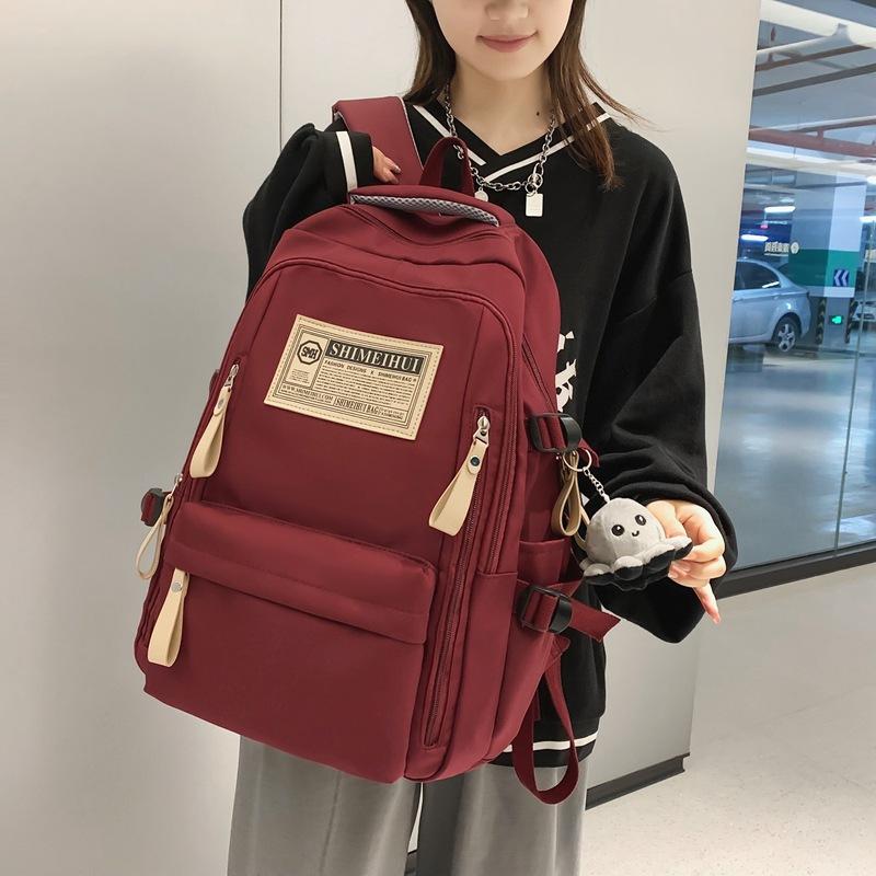 Large Capacity Double - Shoulder Backpack Unisex for College Students and High School Students Travel Laptop Backpack