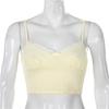 Summer European and American Sexy Fashion Women's Sling Tube Top V-neck Lace Short Slim Camisole