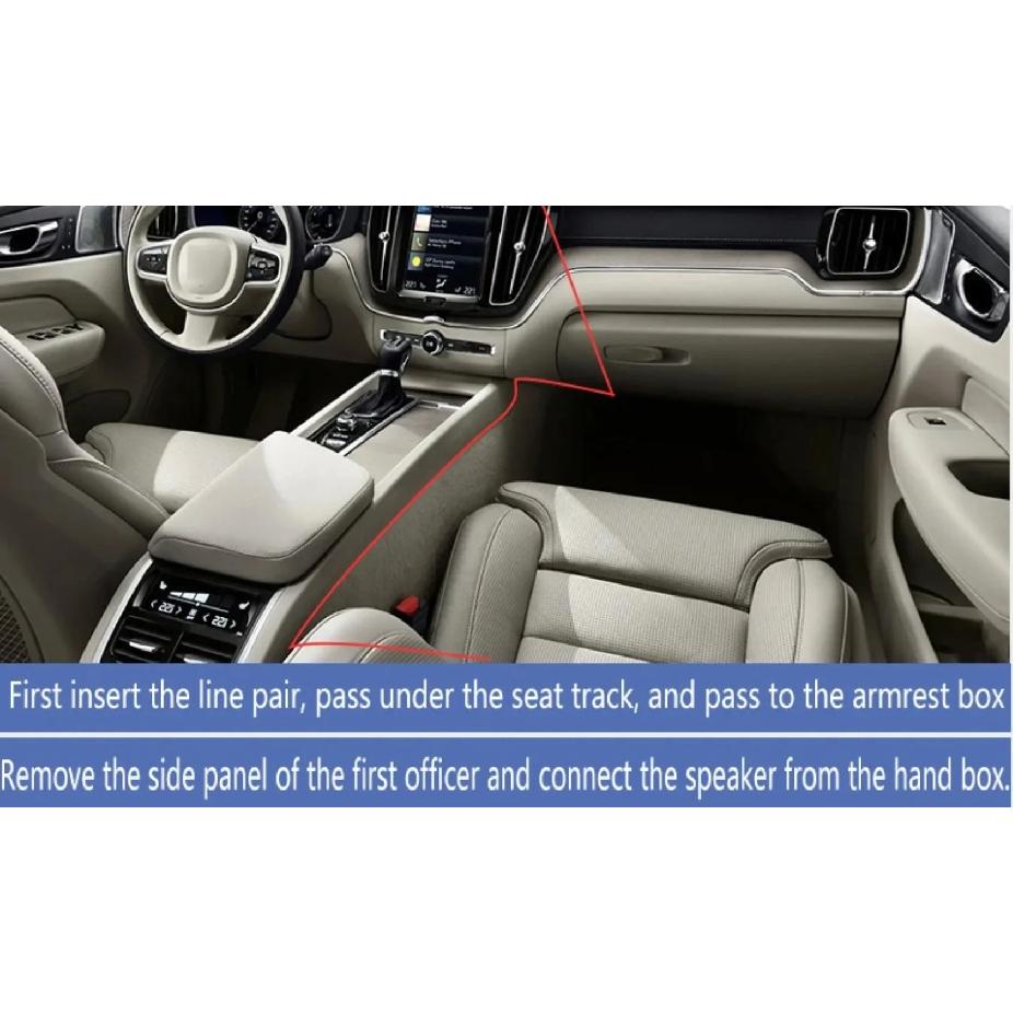 Car Original Style Accessaries Center Speaker for Volvo XC60 Front Dashboard Instrument Speaker Audio Midrange Tweete Cover