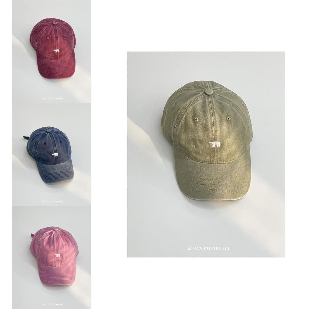 Chic Retro Pink Washed Cotton Duckbill Cap With Embroidery Perfect For Spring And Summer Outdoor Activities