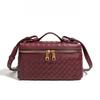 Handmade Woven Box Bag Fashion Handheld Makeup Clutch Shoulder Crossbody Purse for Women KTB