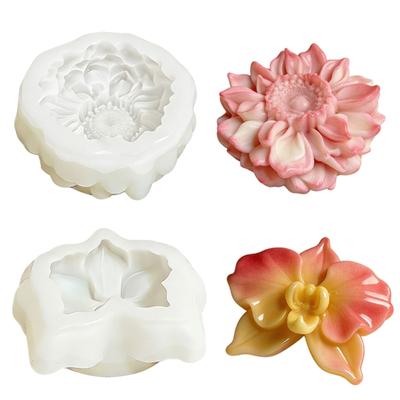 Professional 3D Flower Silicone Baking Molds For Creating Orchid Flower Shape Cake Toppers And Dessert Decoration