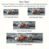 1Pcs Starfish Shell Patterns Non-Slip Washable Area Rug Runner for Entryway, Living Room, Bedroom & Patio