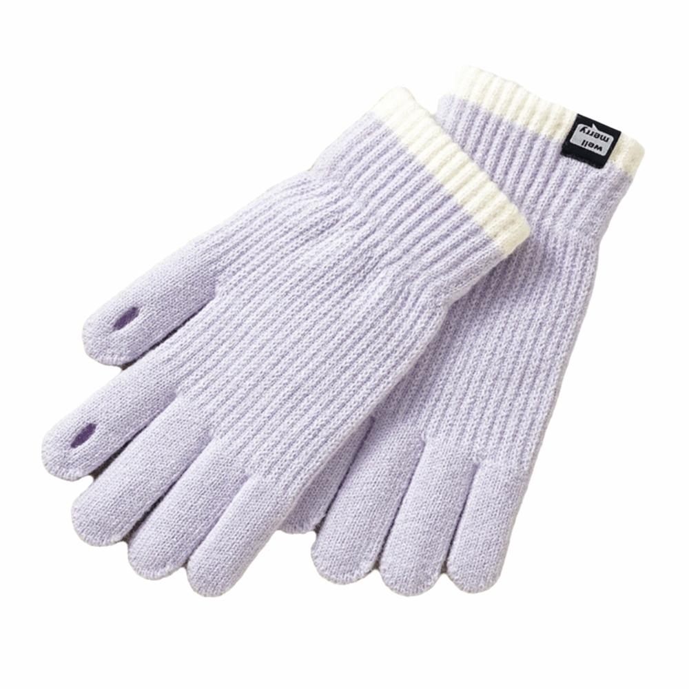 Warm Full Finger Gloves Thumb Opening Women's Mittens Gifts Knitted Gloves  Winter Commuting