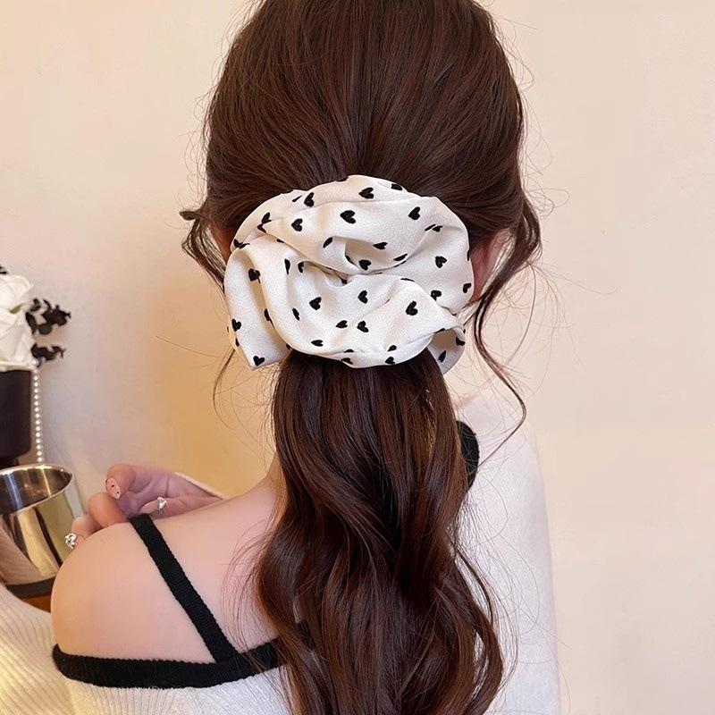 

1 шт. французский атласный ободок для волос с принтом «любовь в горошек» в виде толстой кишки