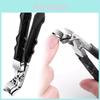 New Style Curved Nail Clipper Stainless Steel Long Handle Large Opening Nail Scissors For Home Use