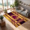 Brisbane Broncos Kristall-Samt-Teppich, Personalisierte rutschfeste Fußmatte mit individuellem Namenstext für Heimdekoration, Geschenk