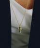 Gaman Unisex Gold Cross Tempus Necklace