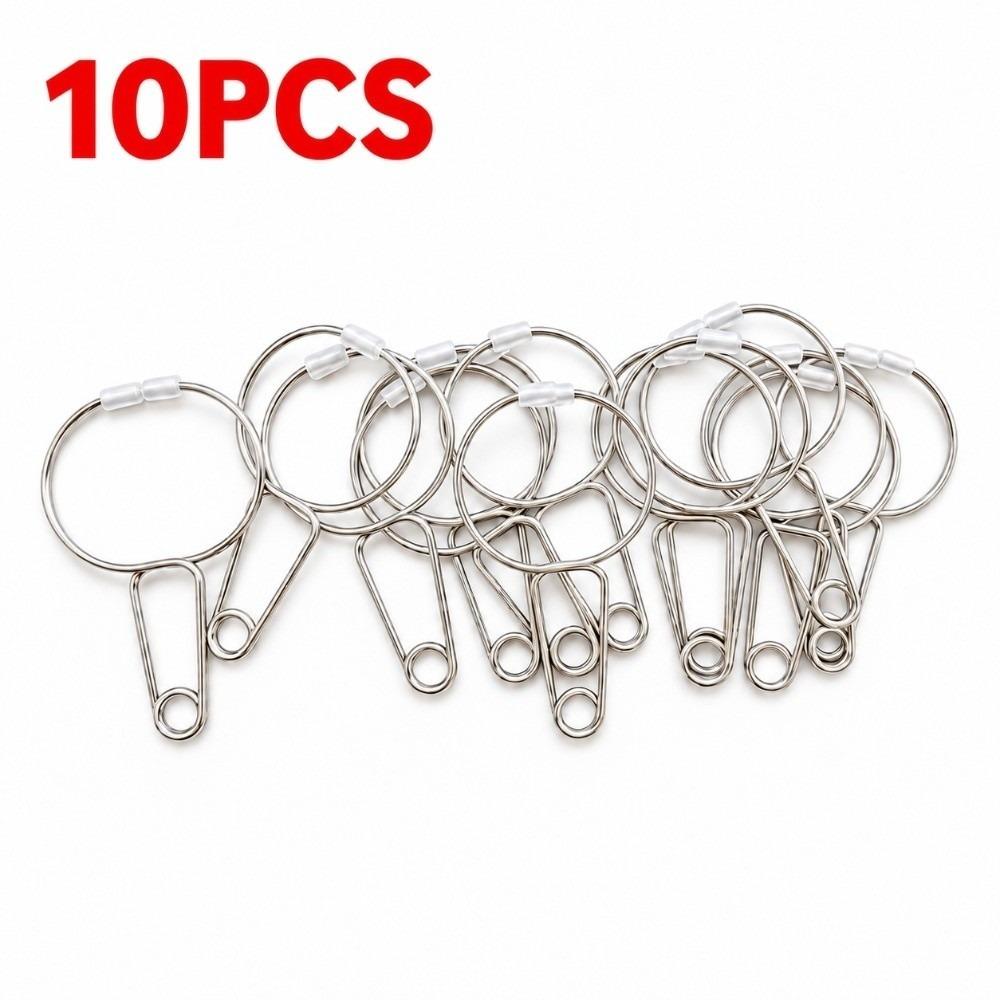 10Pcs Metal Ear Reflexology Massage Clips Silicone Tip Ear Therapy Spring Clips Facial Relaxation