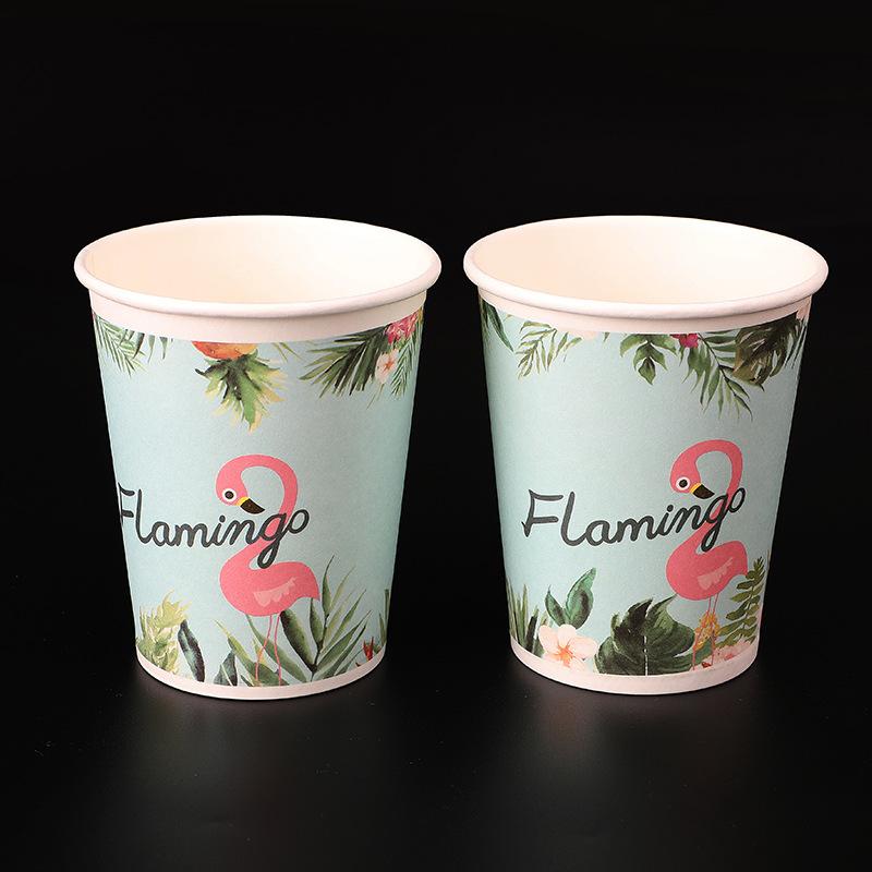 

Ailusen thickened disposable paper cup can print O cup 9 ounces [flamingo]*[25 pieces]