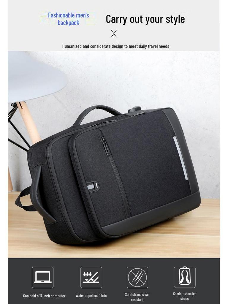 Hochwertiger wasserdichter Oxford-Rucksack - Großes Fassungsvermögen, Unisex-Reise- und Laptoptasche