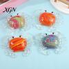 Decompression Toy Crab Squeeze Slow-Rising TPR Fidget for Stress Relief Elastic Pinch Cute Transparent Claws Portable Gadget Kids Adults