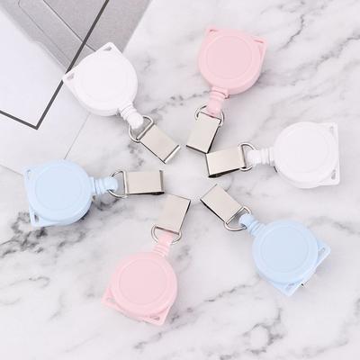 1pc Porte-clés rétractable de haute qualité Fournitures de bureau Laniards Porte-badge pour carte d'identité Nom d'infirmière