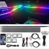 RGB 18-in-1 Automobil-Glasfaser-Lichtstreifen-Sets Auto-Atmosphärenlicht