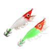 3pcs Luminous Design Squid Jig Lures 12g/10cm Shrimp Lures Softfoot Squid Lures  Cuttlefish Fishing
