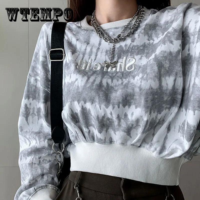 

Весна-Осень, женские укороченные топы, пуловер, толстовка, свободный повседневный спортивный костюм в стиле Харадзюку, женские винтажные толстовки с капюшоном