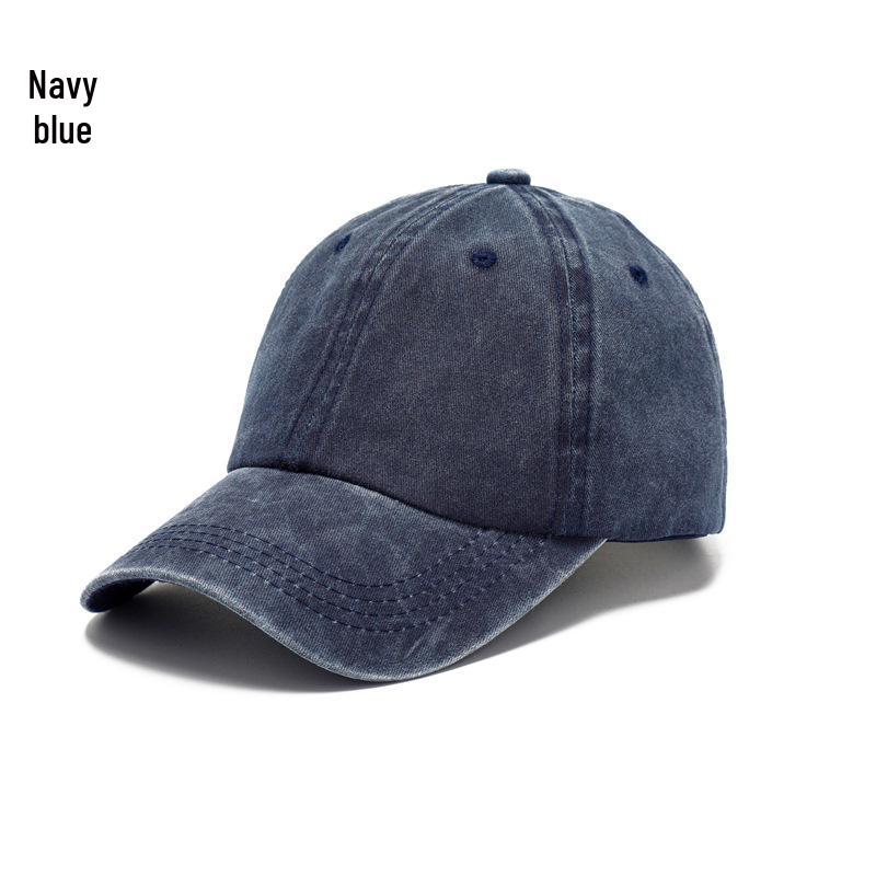 Vintage Distressed Dad Hat with Embroidered Logo – Soft Brim, Flat Bill Baseball Cap