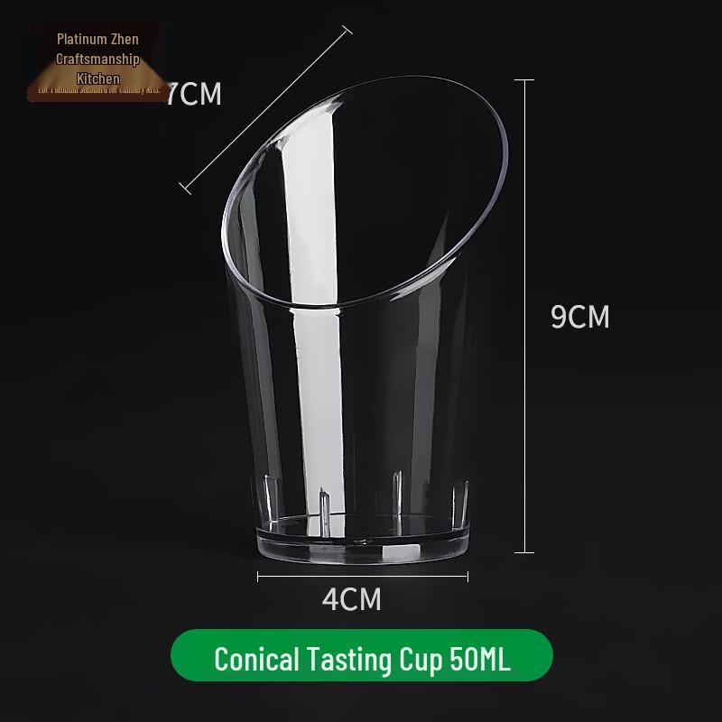 Disposable 50ml Conical Plastic Dessert Cups with Lids
