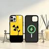 Nuclear Radiation Danger Sign Phone Case For iPhone17,16,15,14,13,12,11 Plus,Pro Max Magnetic For Magsafe Wireless Charging