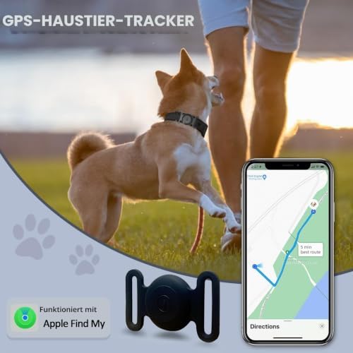 Pet GPS Tracker No Subscription Required IP67 Waterproof Real-Time Location Tracking for Dog Cat Collar 365-Day Battery Life M15