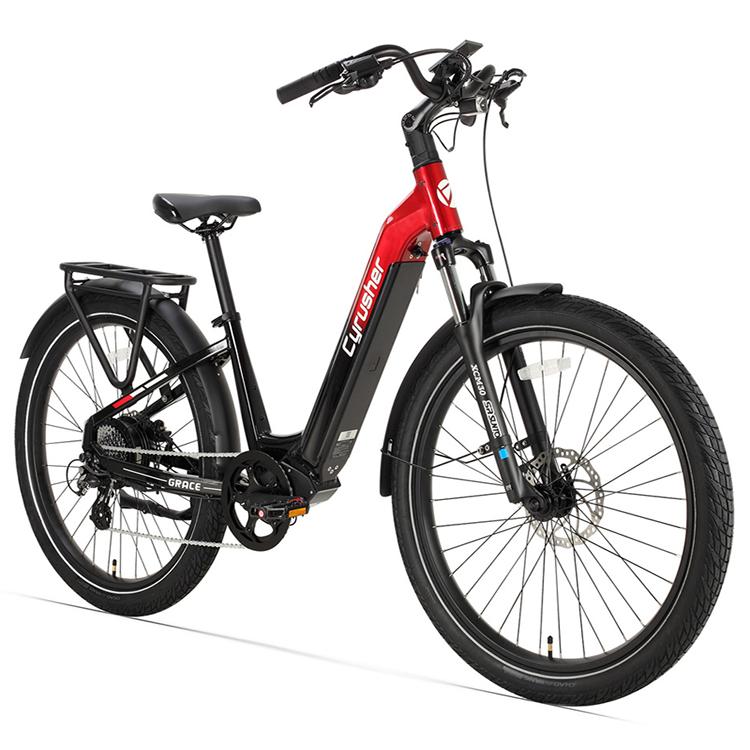 Cyrusher Grace Dospělé Městské Elektrické Kolo 250W Motor 48V15AH Baterie Terénní Elektrické Kolo 27,5 Palcové Tlusté Pláště Horské e-Kolo