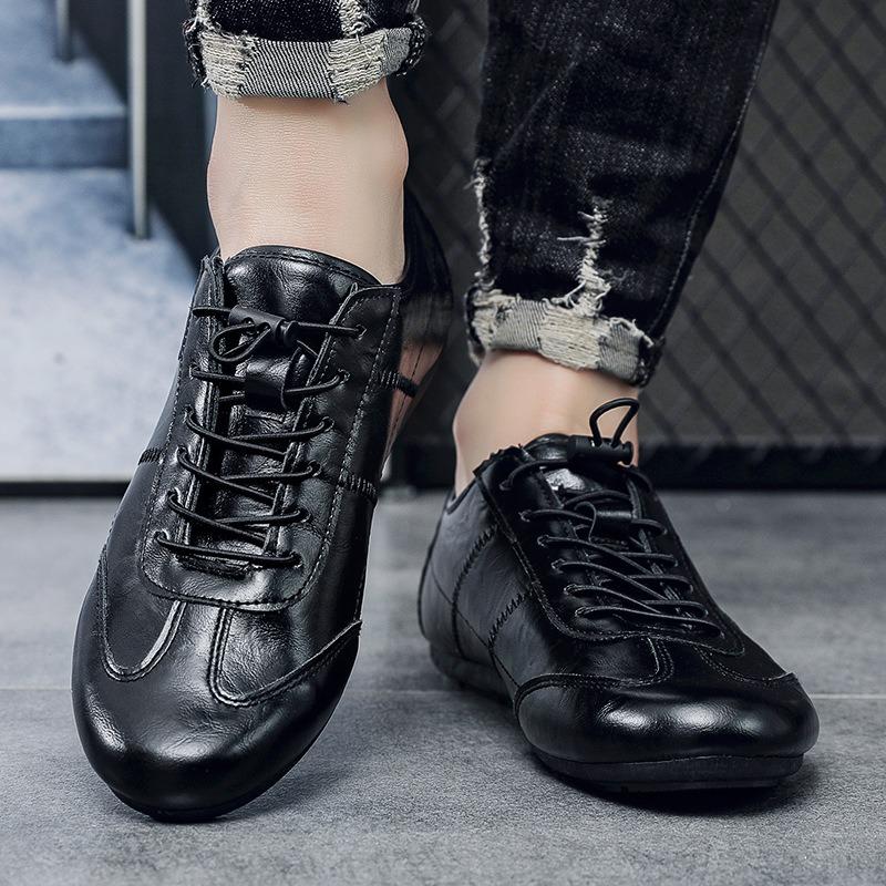 Men's casual shoes low-top foot cover flat bottom light men's fashion versatile driving shoes men's shoes