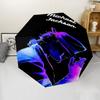 Parapluie Automatique Impression Michael Jackson, Armature en Fer à 8 Baleines, Poignée en Plastique, Convient pour les Voyages en Plein Air et le Quotidien, Cadeau Idéal