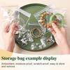 20pcs,Transparent PVC Jewelry Bag, Jewelry Zipper Storage Bag, Ring, Earring, Neckla Anti-oxidation Packaging Bag