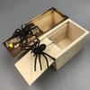 New Trick Spider Funny Scare Box Wooden Hide Box Quality Prank Wooden Scare Box Fun Game Prank Prank Friends Toy Holiday Gift