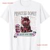 Retro Princess Donut Dungeon Crawler Carl Book Lovers Outfit T Shirt Vintage Washed Homme Top For Everyday Wear Unisex
